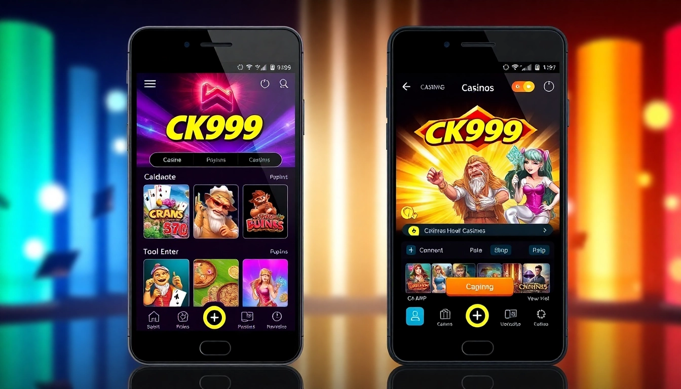 Screenshot of the CK999 app highlighting seamless betting and casino gaming on mobile devices for quick access and engaging gameplay.